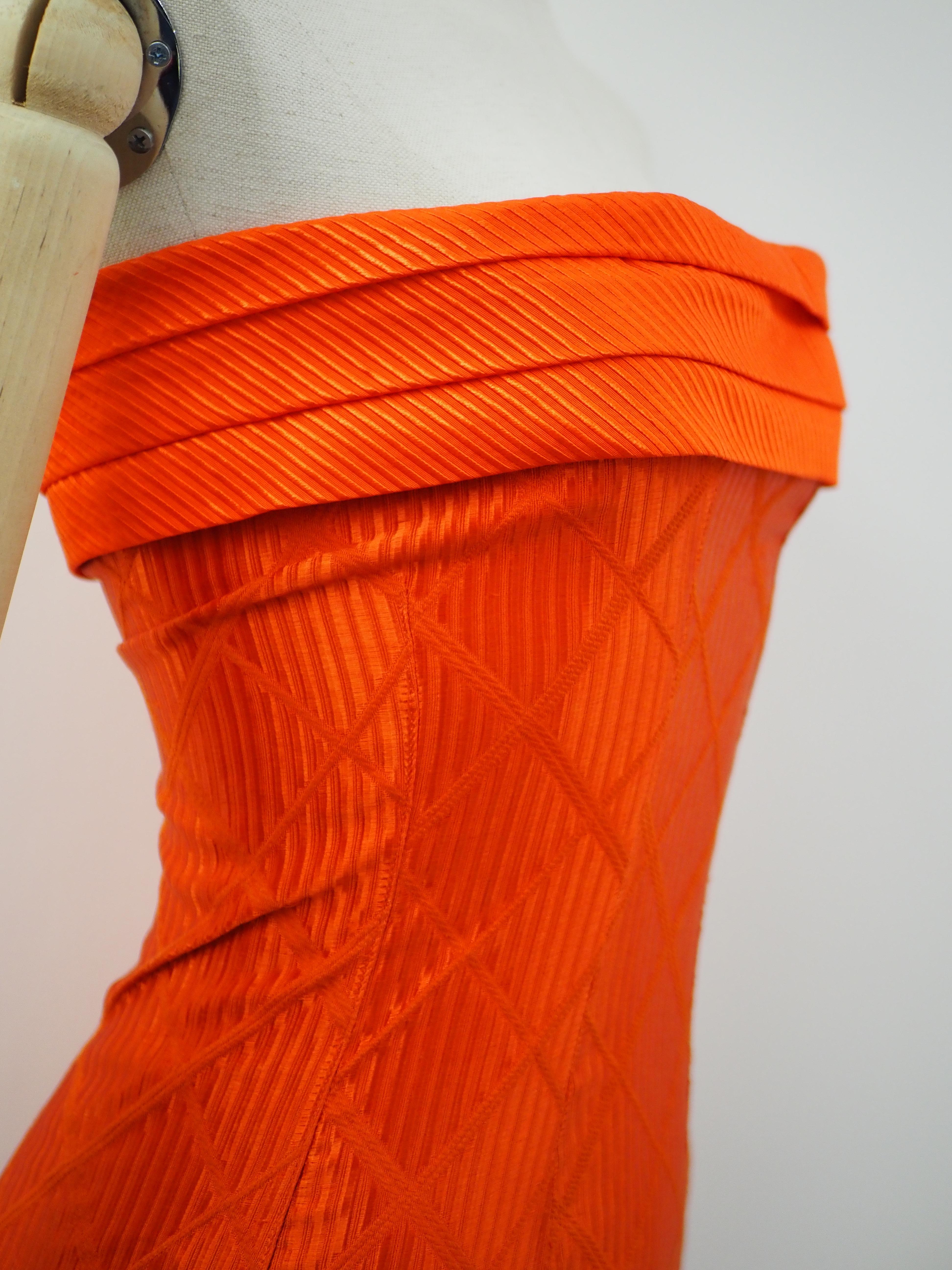 Women's Versus by Gianni Versace orange dress