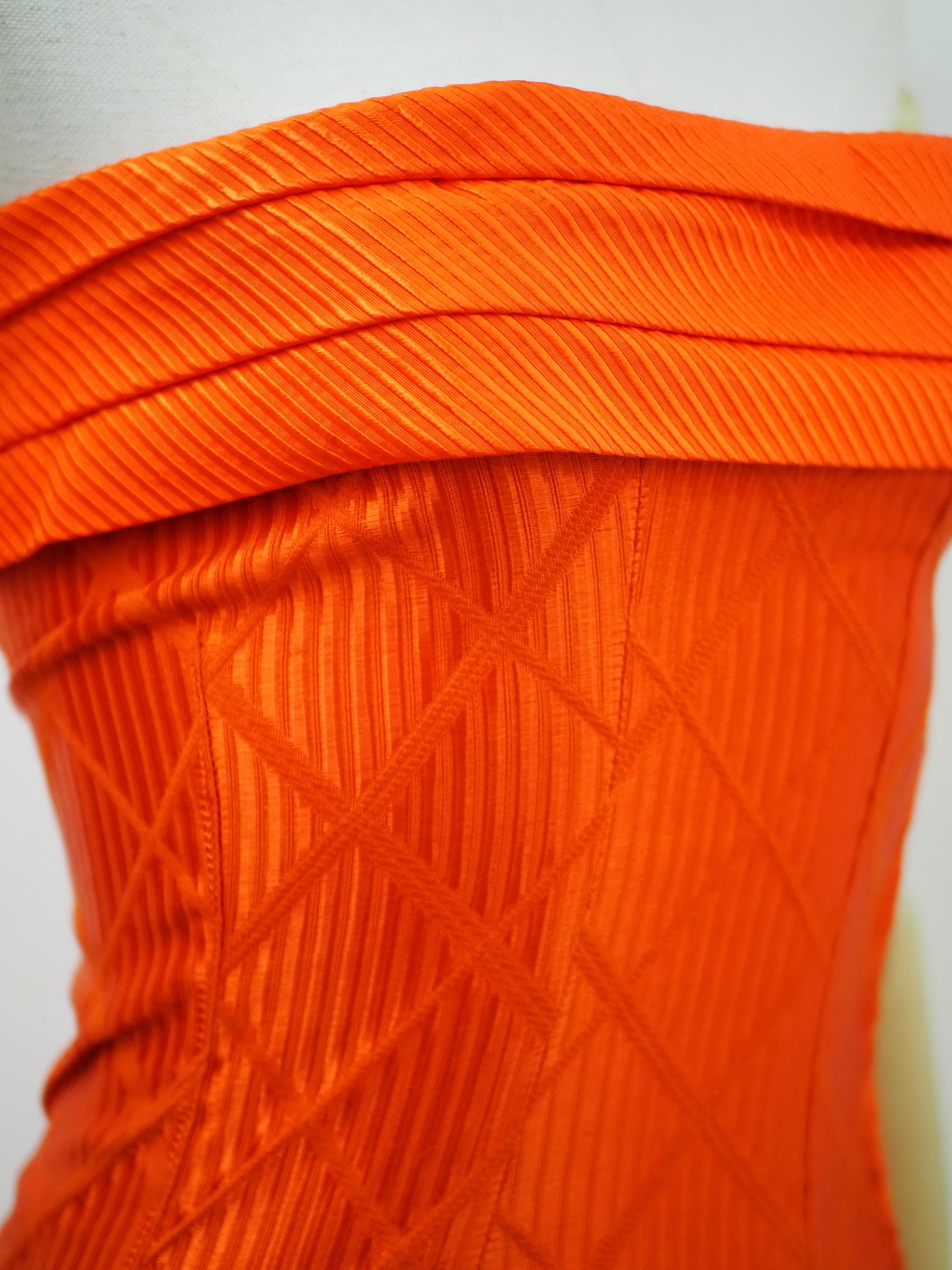 Versus by Gianni Versace orange dress 1
