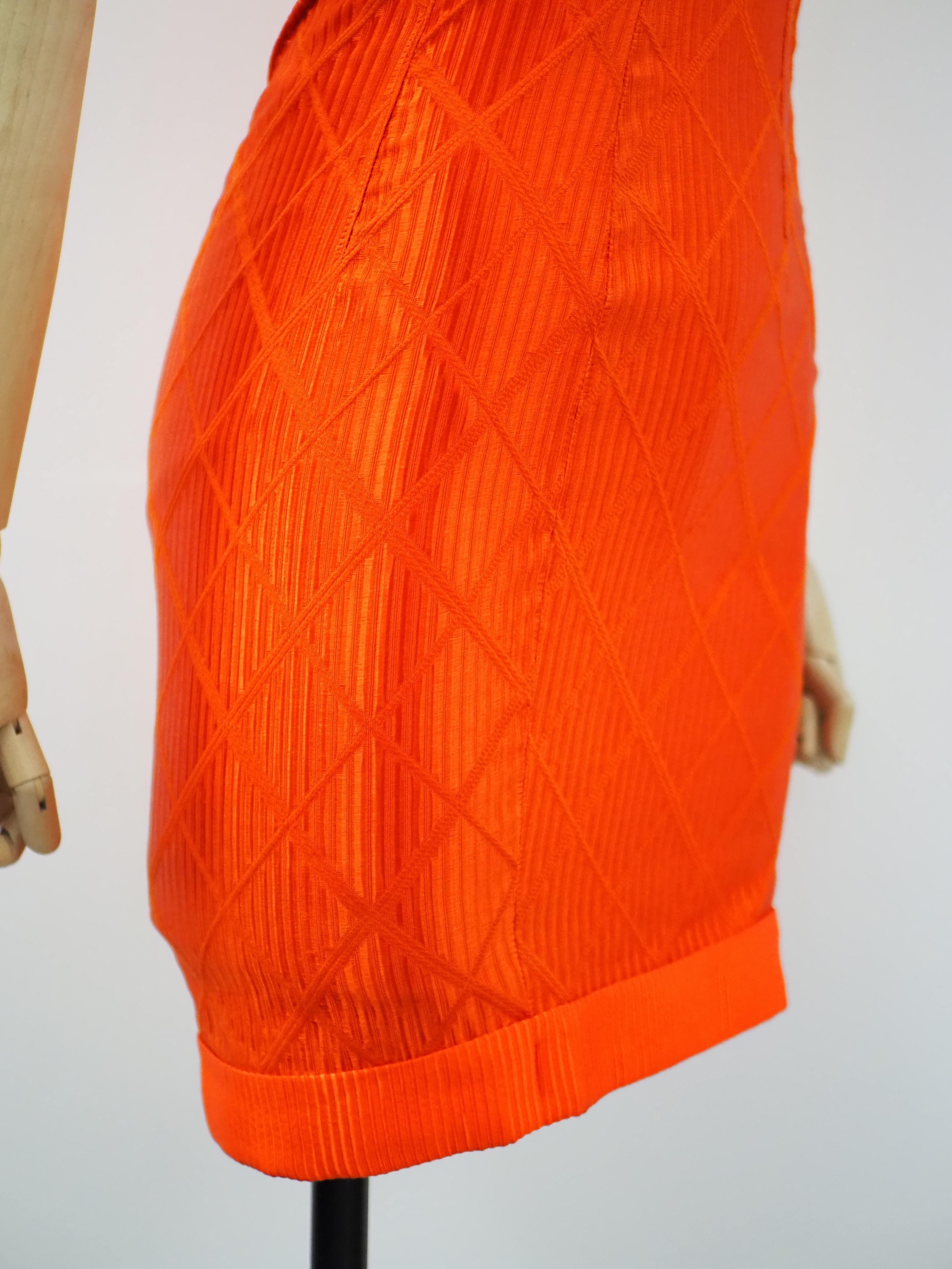 Versus by Gianni Versace orange dress 2