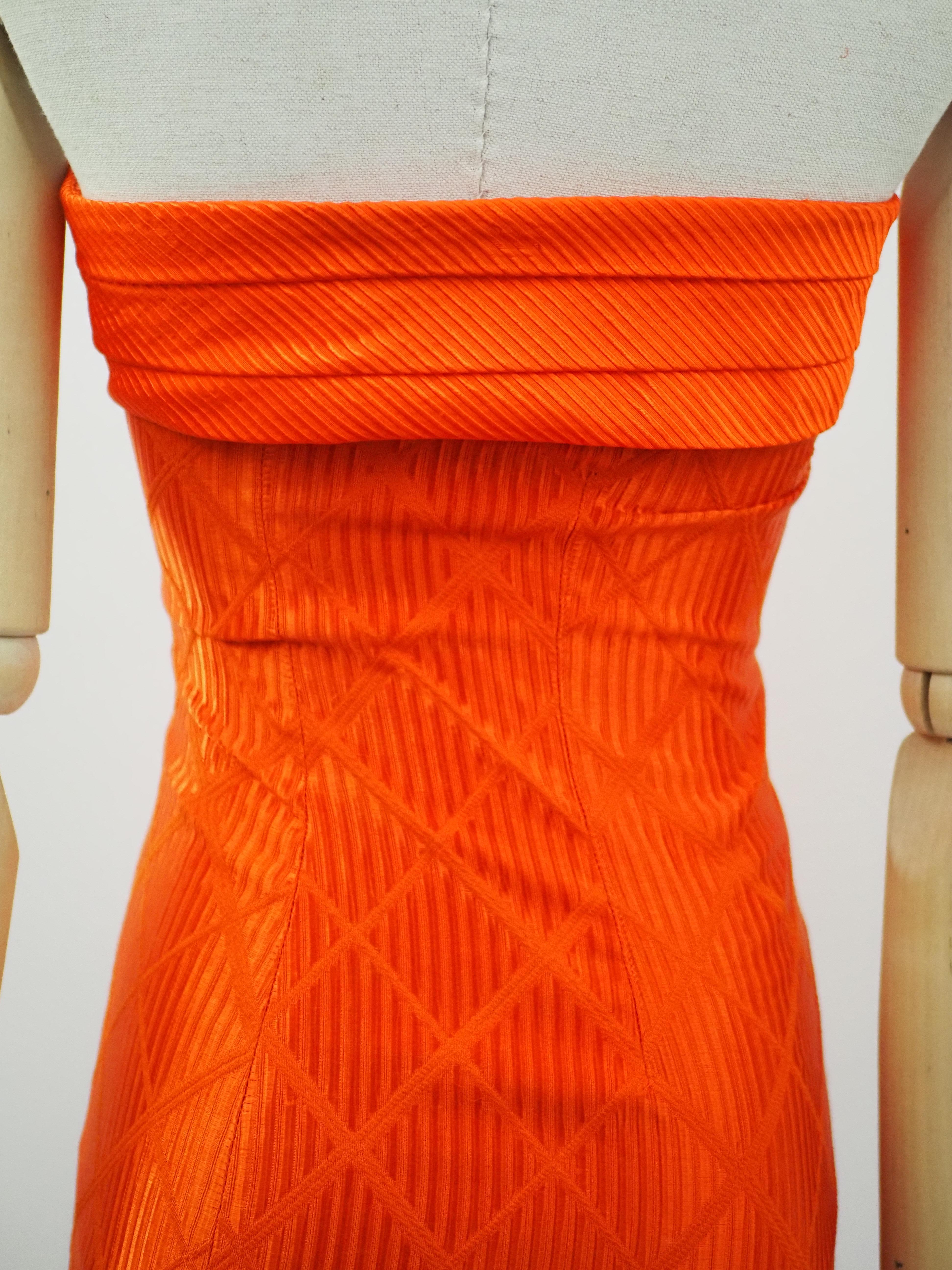 Versus by Gianni Versace orange dress 5