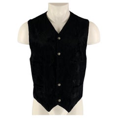 VERSUS by GIANNI VERSACE Size 40 Black Cotton Viscose Vest