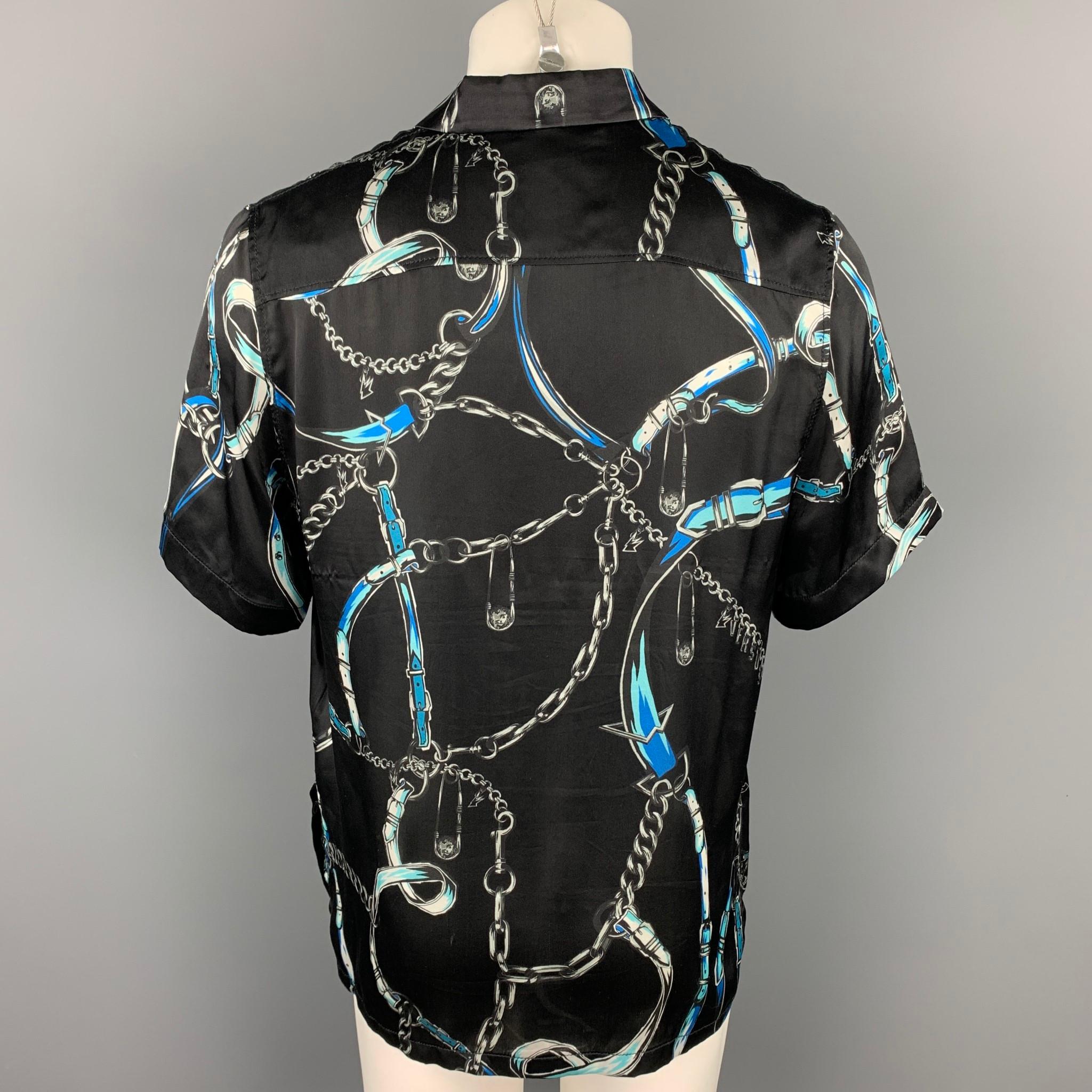 versace short sleeve silk shirt