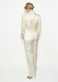 Versus by Versace Cream Satin Suit