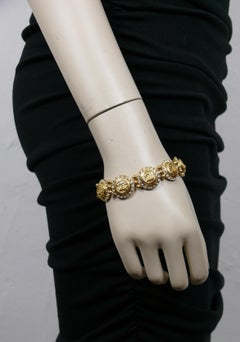 VERSUS par VERSACE Bracelet à maillons vintage en forme de plume, or et bijoux