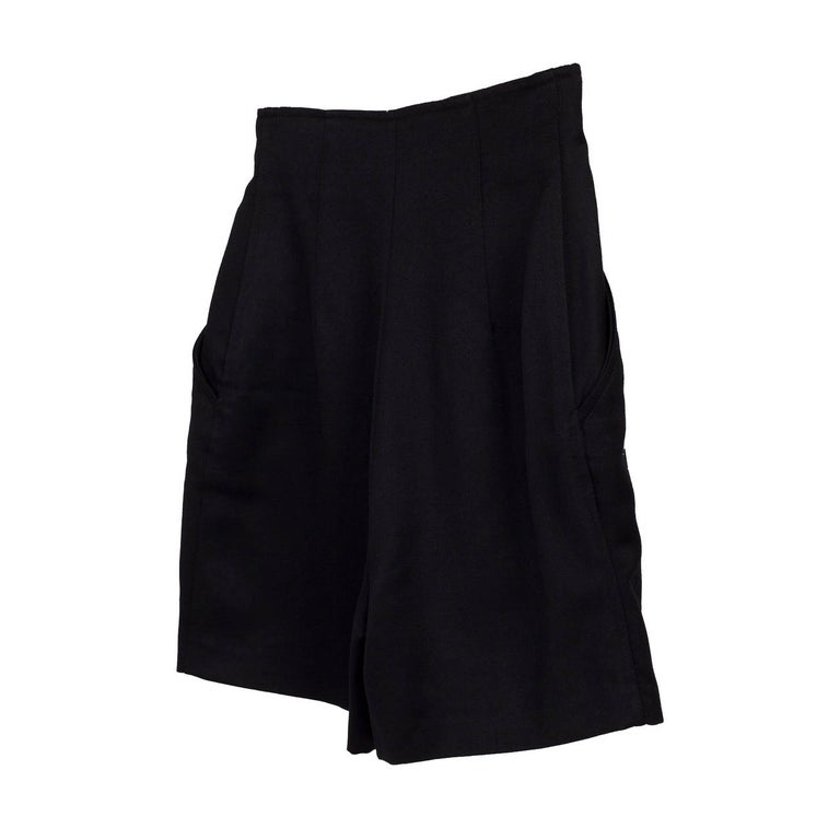 Versus Gianni Versace Black Marine High Waisted Shorts For Sale at 1stDibs