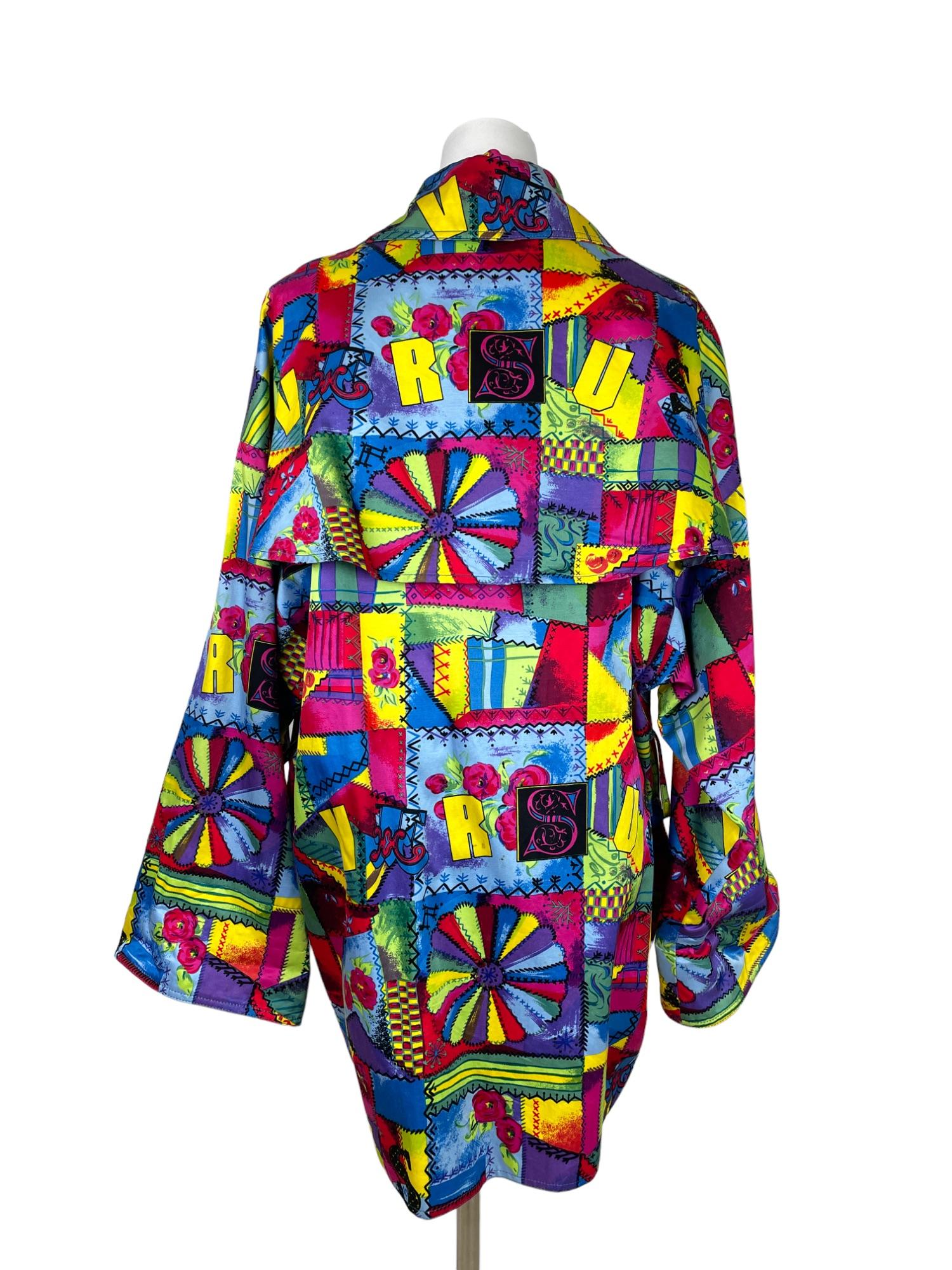 versace multicolor robe