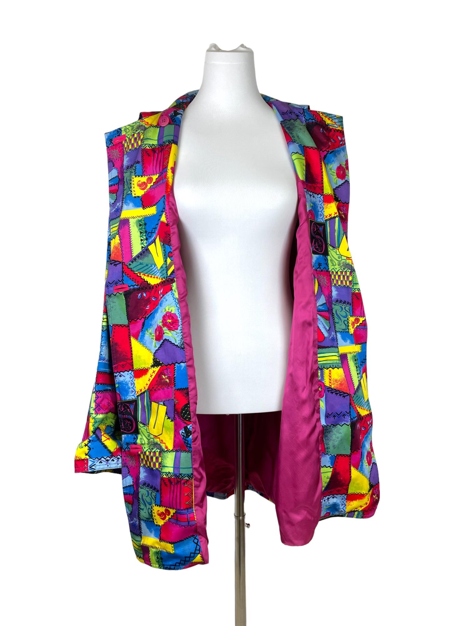 multicolor versace robe