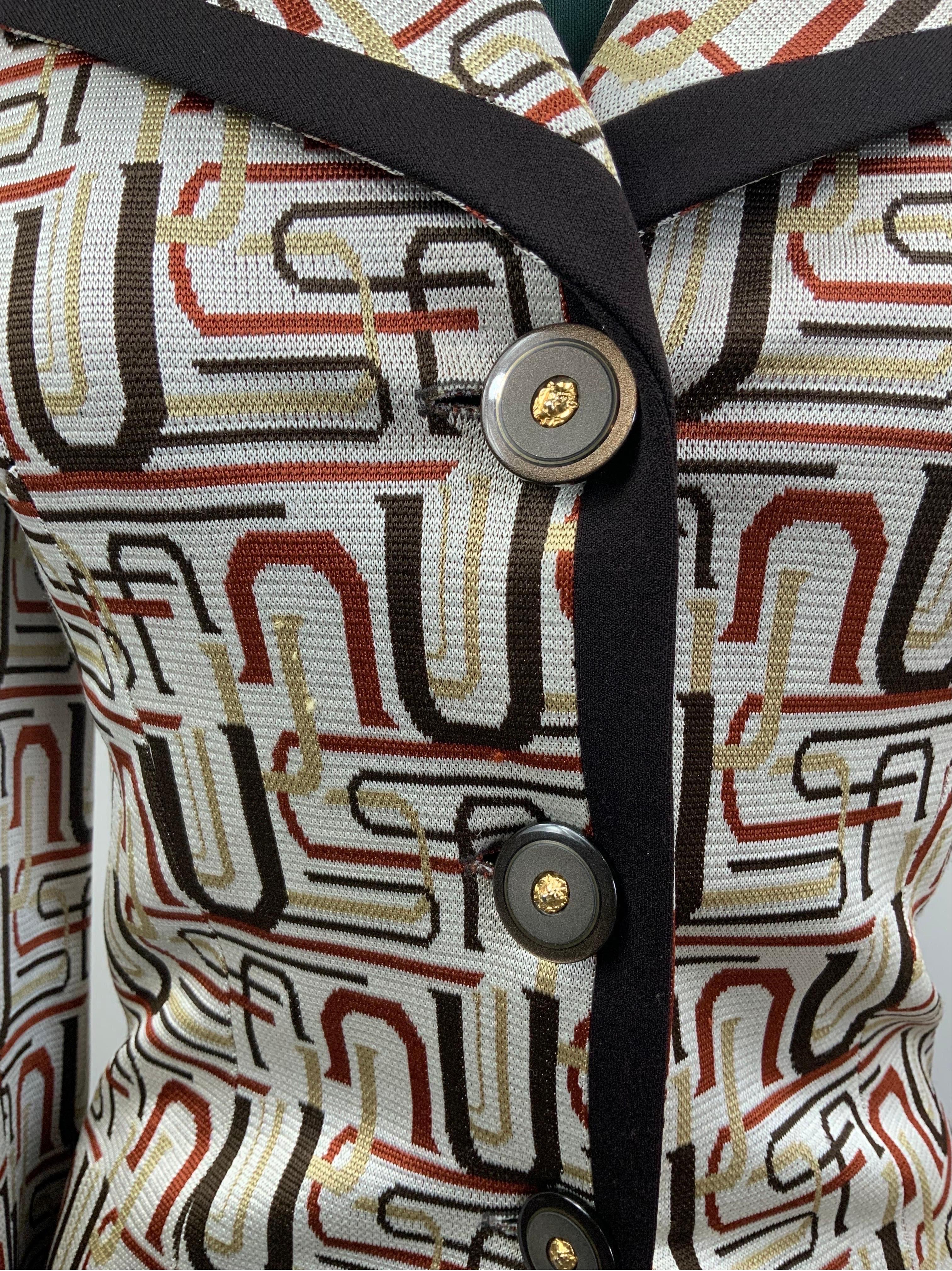 Black Versus Gianni Versace pattern jacket