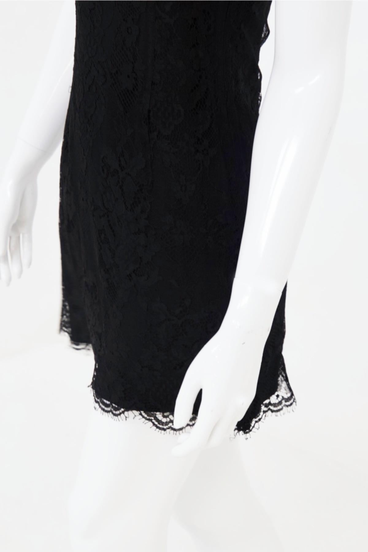 versace black lace dress