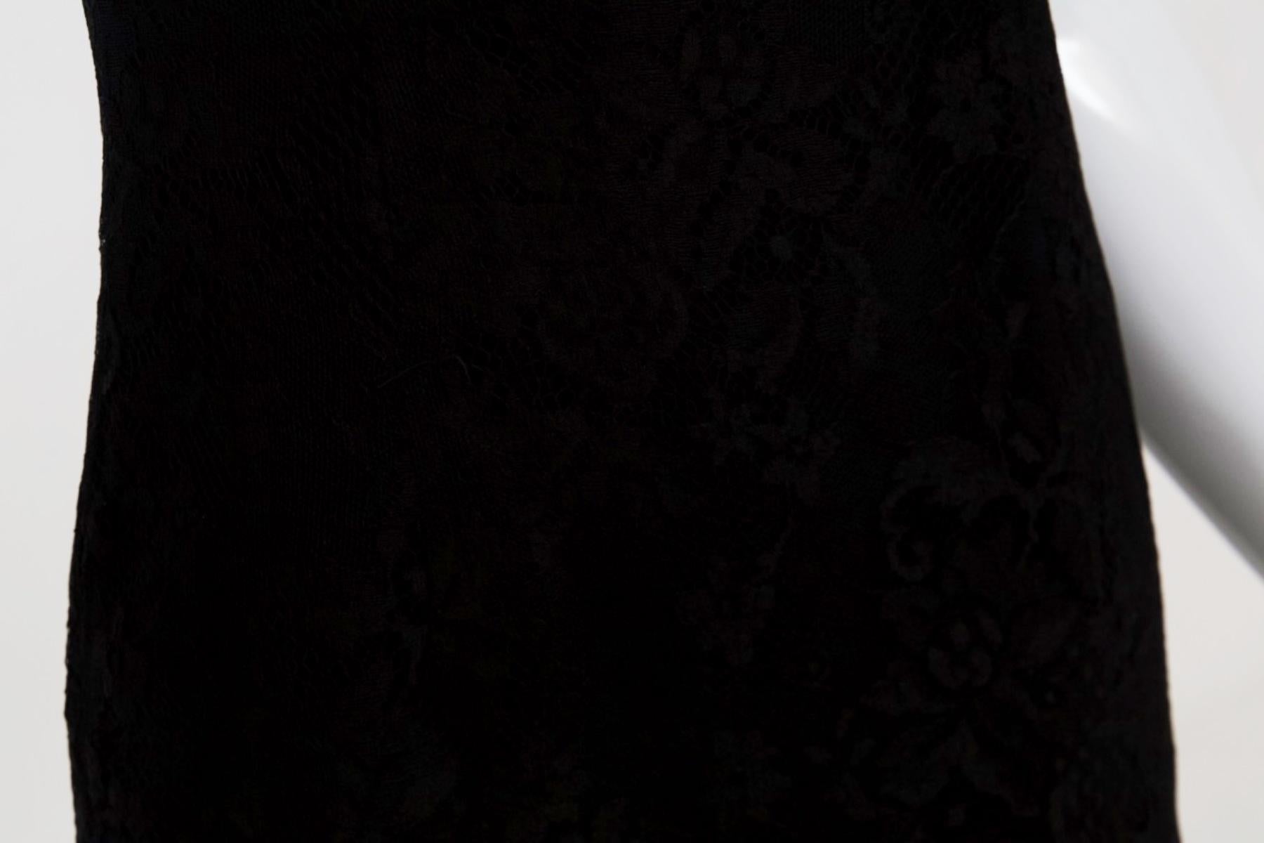 Women's Versus Gianni Versace Vintage Black Lace Dress