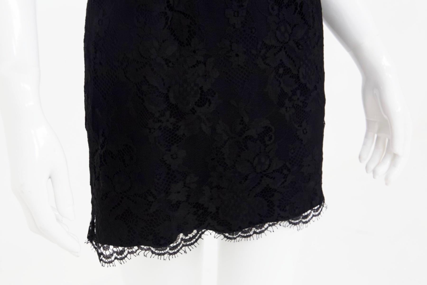 Versus Gianni Versace Vintage Black Lace Dress 1