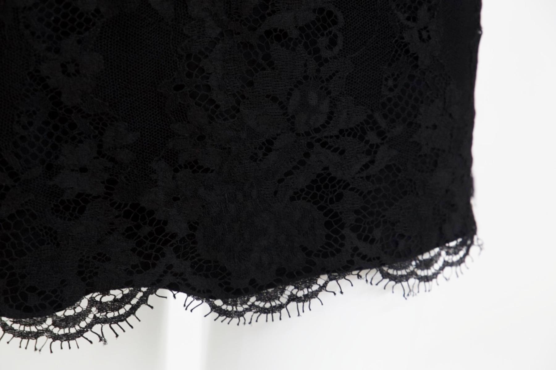 Versus Gianni Versace Vintage Black Lace Dress 2