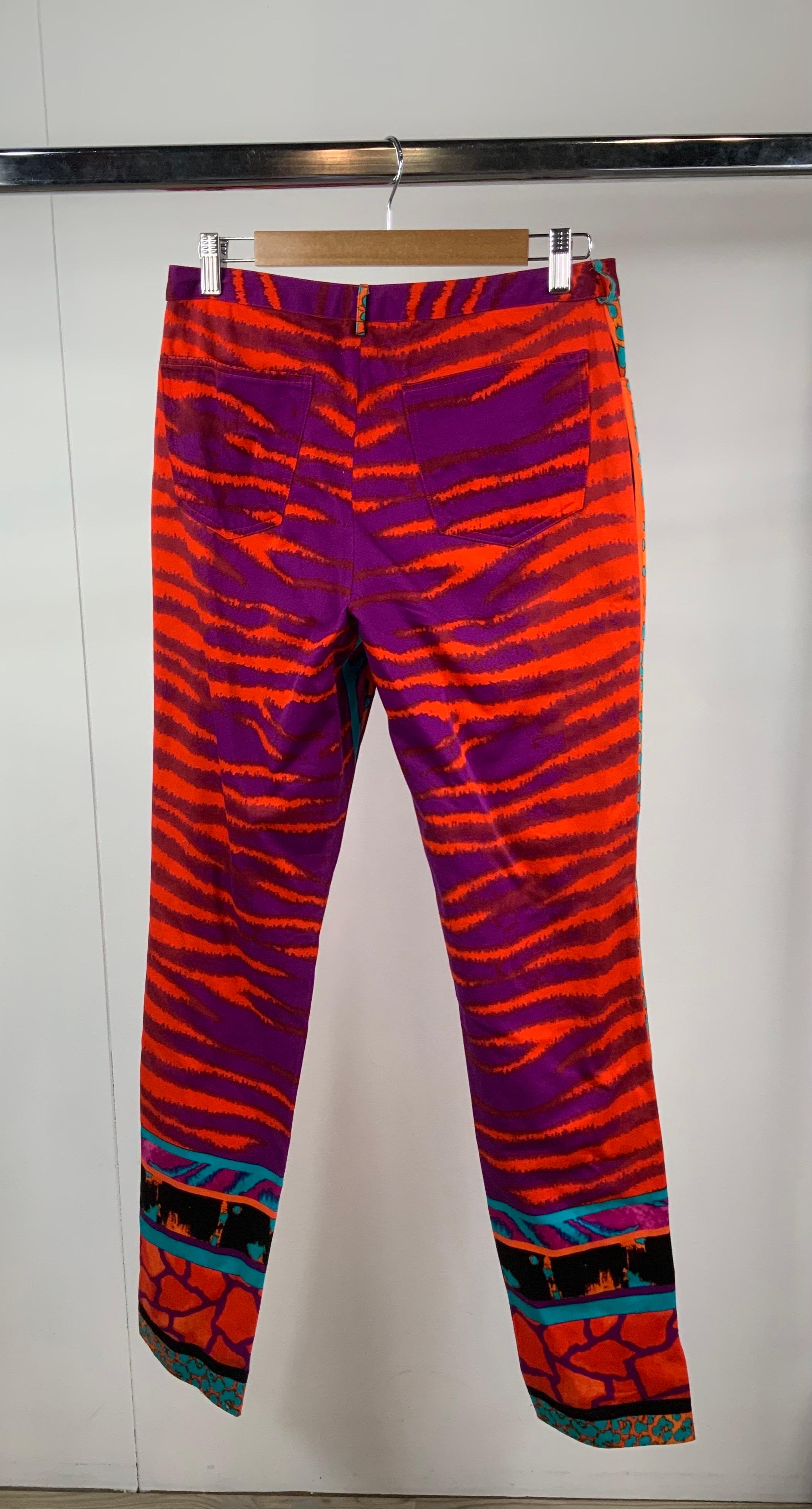 Red Versus Versace animal print Trousers