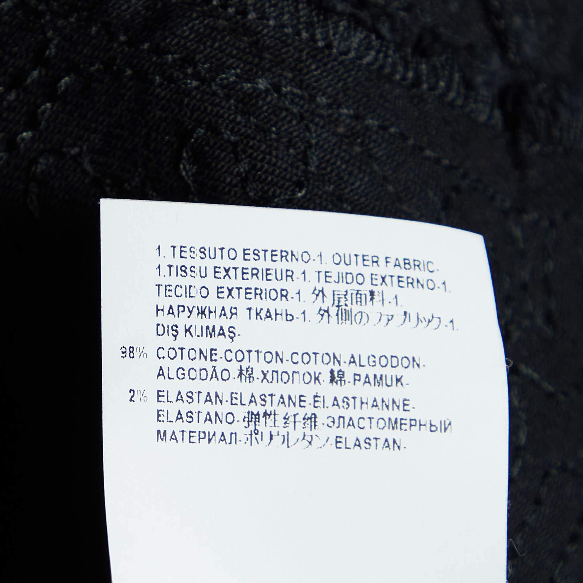 Men's Versus Versace Black Denim Sequined Jacket S For Sale