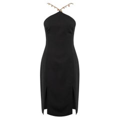 VERSUS VERSACE BLACK MINI DRESS with CHAIN 42 - 6