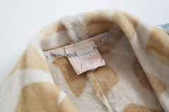 Versus Gianni Versace Eccentric Blue Leather Jacket