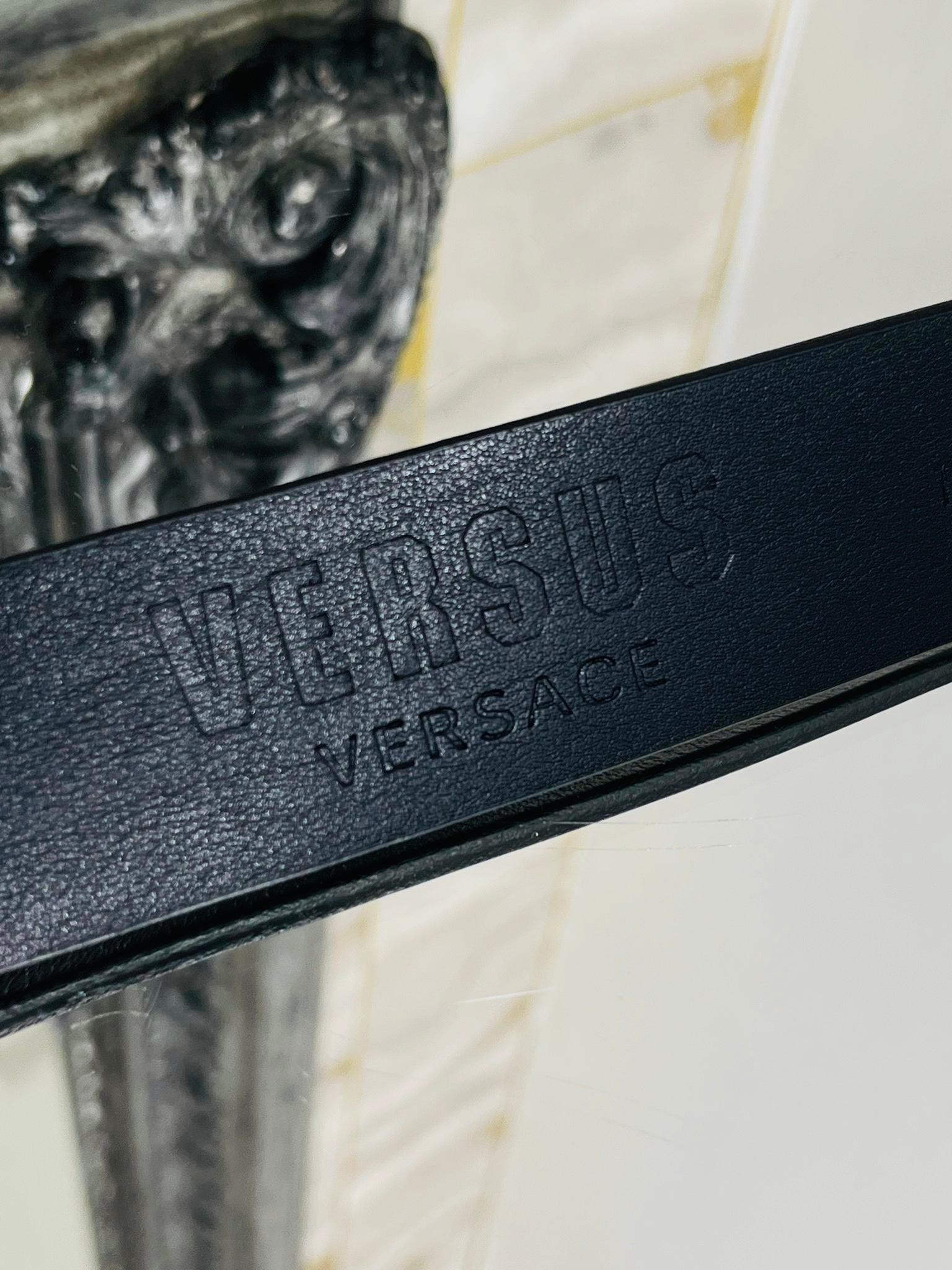 Versus Versace Lion Head Leather Belt 3