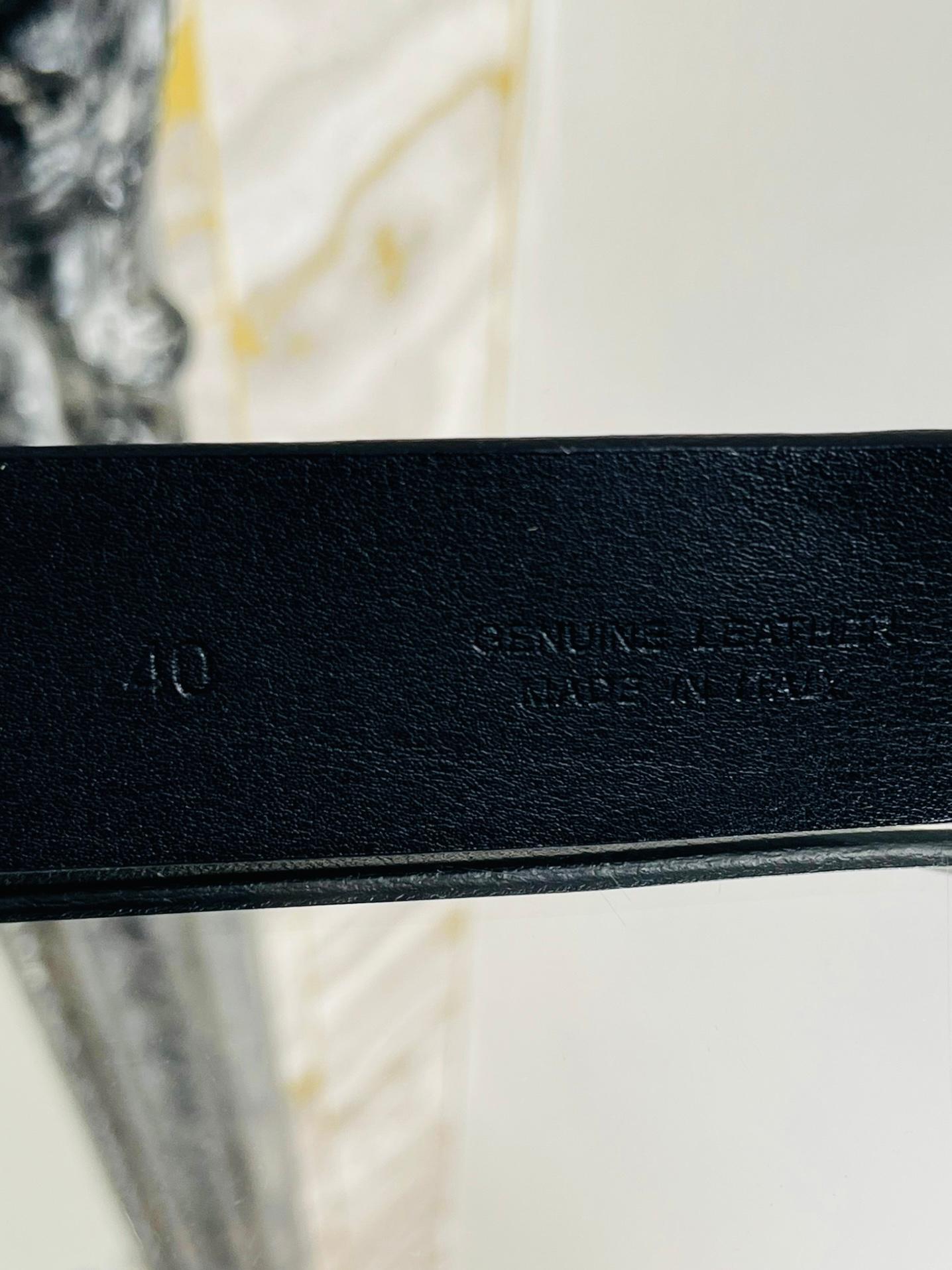 Versus Versace Lion Head Leather Belt 5