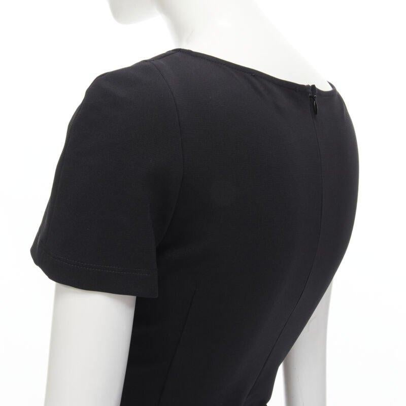 VERSUS VERSACE Lionhead punk safety pin slash slit dress IT38 XS For Sale 2