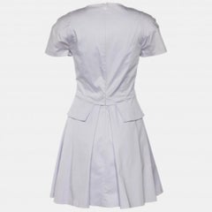 Versus Versace Pale Lilac Cotton Pleated Dress S