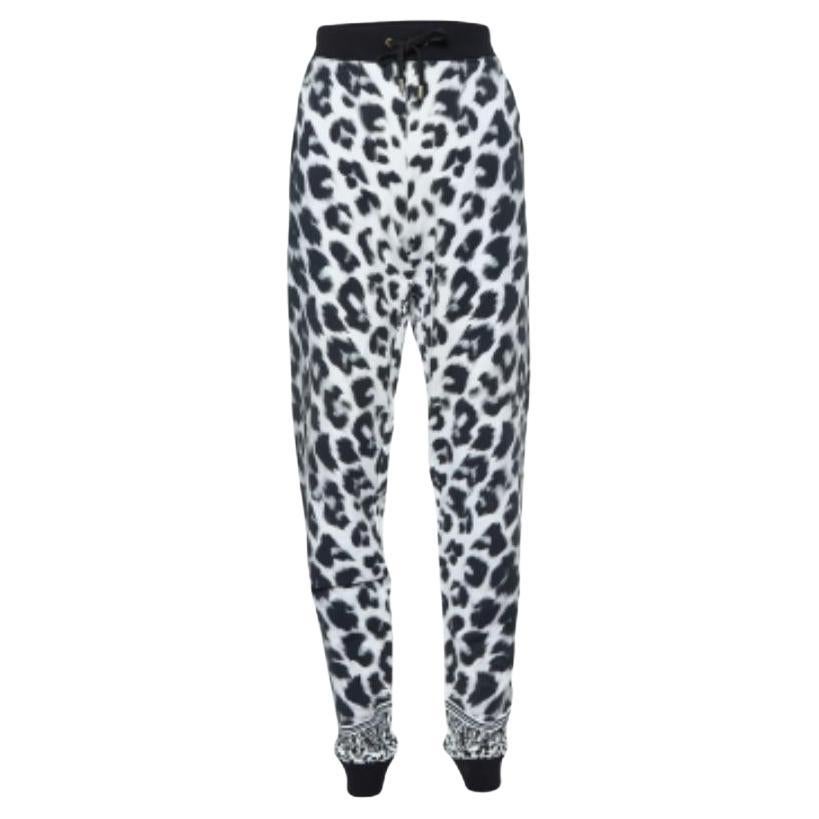 Versace Versace White Leopard Print Leggings S im Angebot