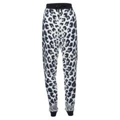 Versus Versace White Leopard Print Leggings S