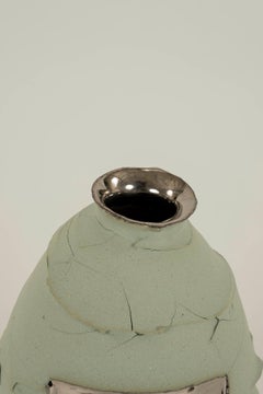 Vaso in porcellana con specchio dorato Vert 24k Chase Gamblin
