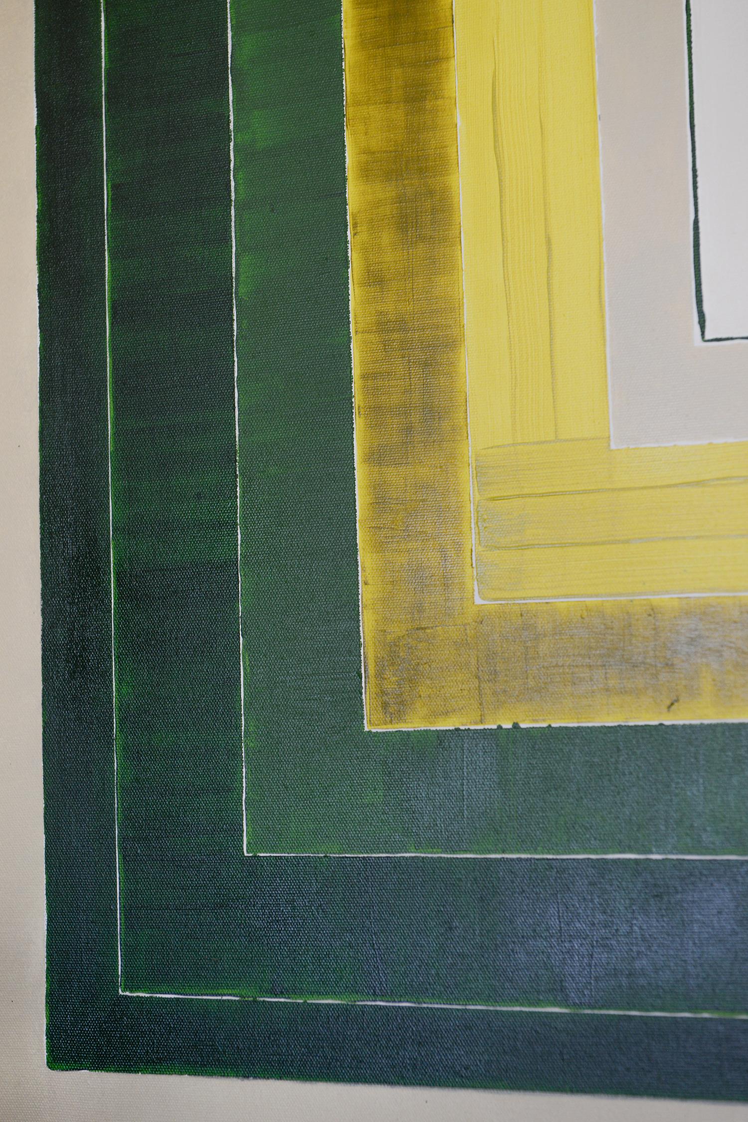 Contemporary Vert de Jaune Painting For Sale