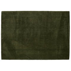 'Vert Pinton' Hand-Tufted Area Rug in Olive Green by Pinton