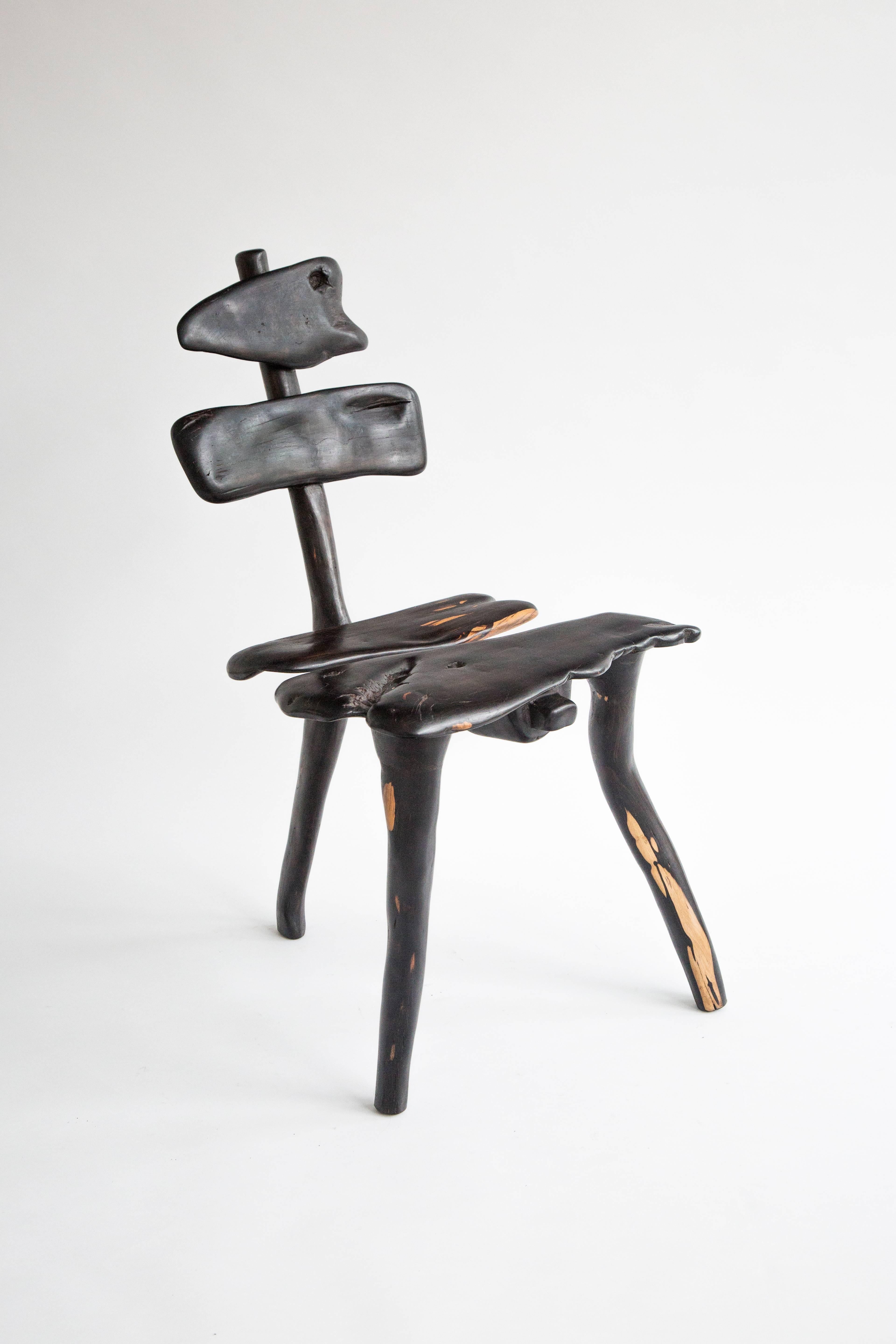 Contemporary Vertabrae Hardwood Chair