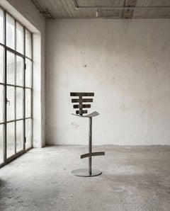 Tabouret de bar haut Vertebrae en acier doux par Metalmorphosis Studio