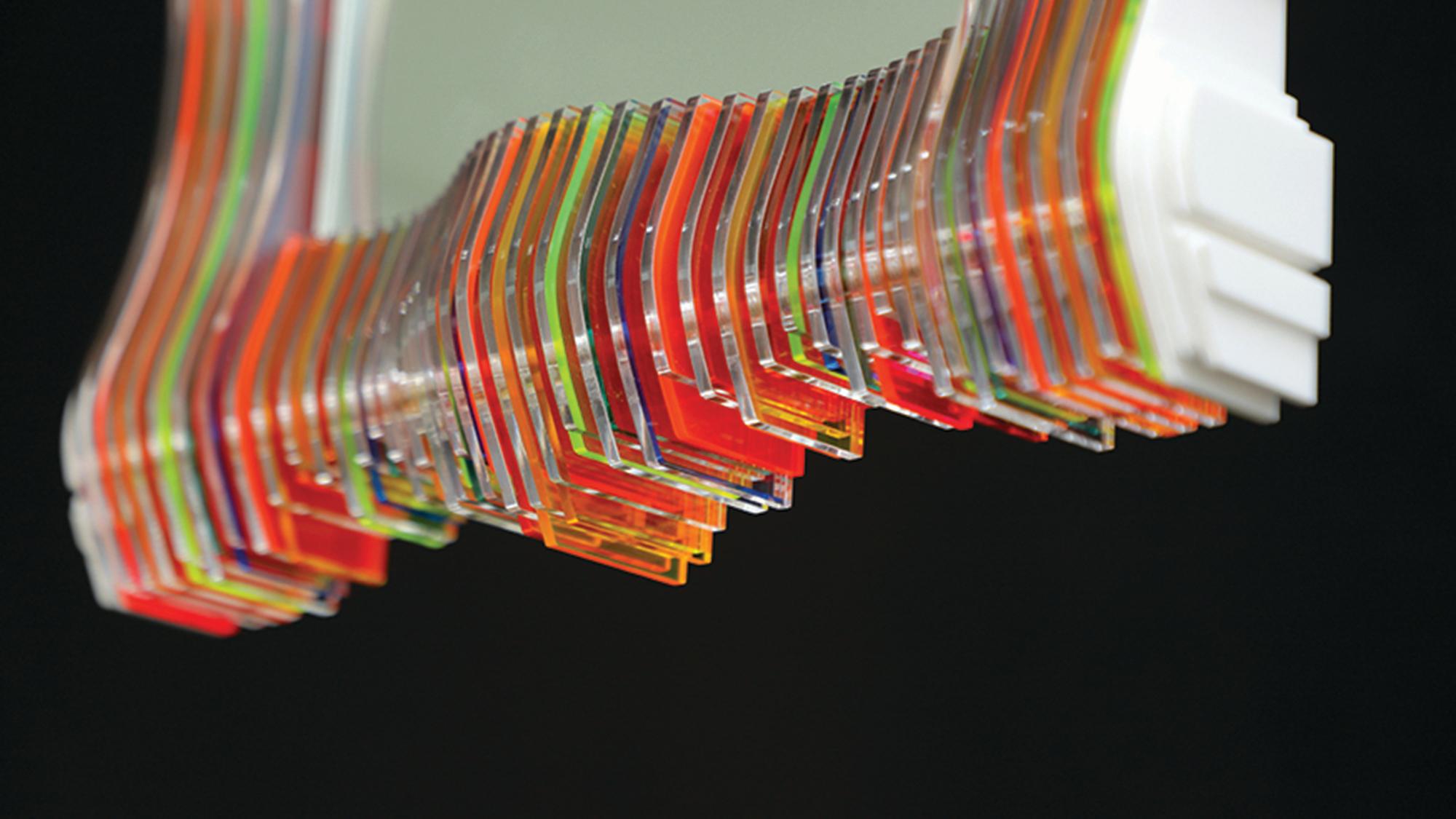 Vertical Baroque Multicolore  Miroir sculptural néo-baroque contemporain Neuf - En vente à Seoul, KR
