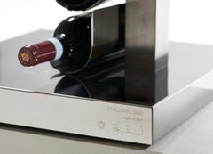 Vertical bottle rack Opinion Ciatti Ptolomeo Vino 213 Bruno Rainaldi Black/Inox