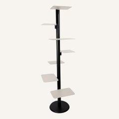 Libreria di design verticale in acciaio e pelle VERTY mensy 37