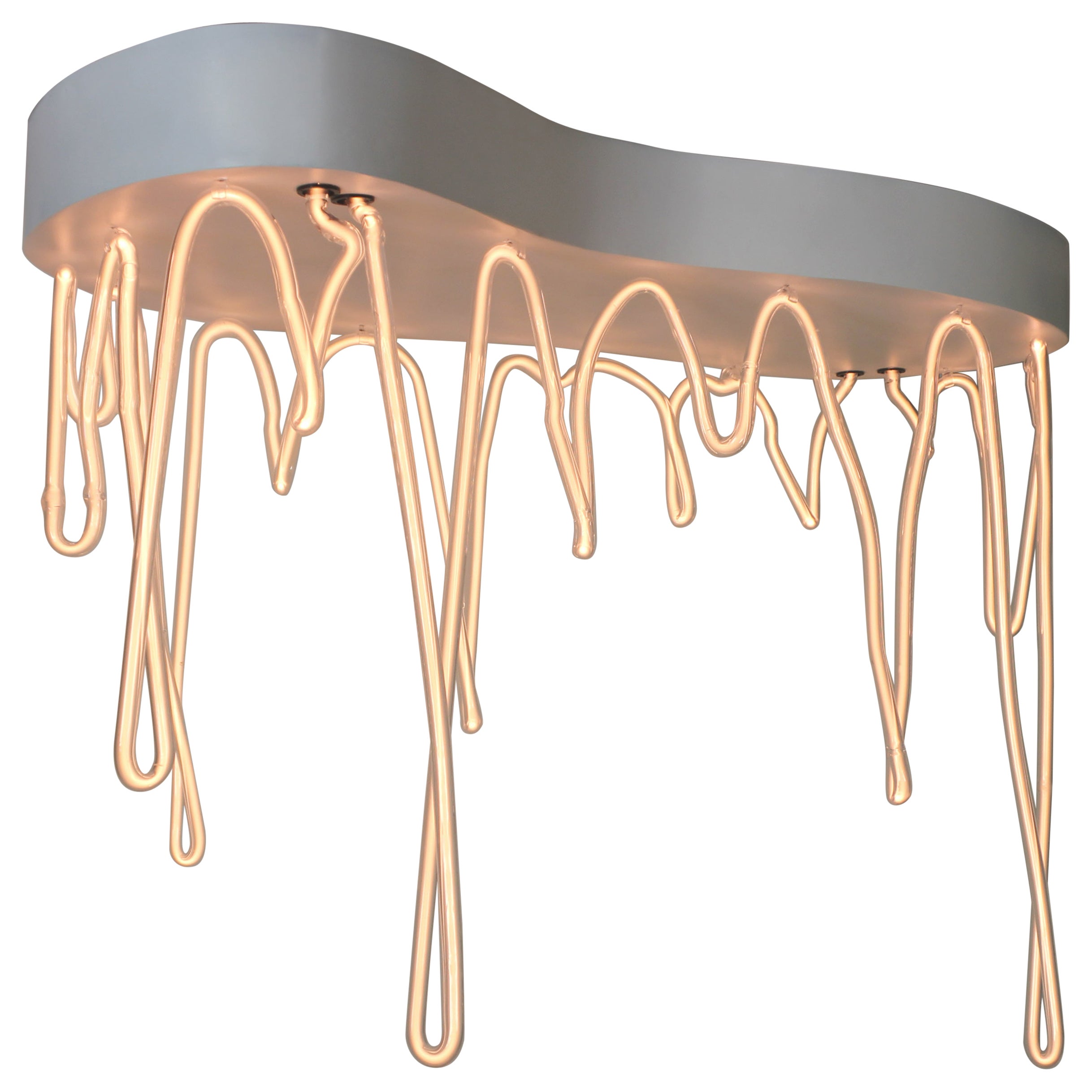 Araña fractal vertical de cristal, metal y helio by Dace Sūna