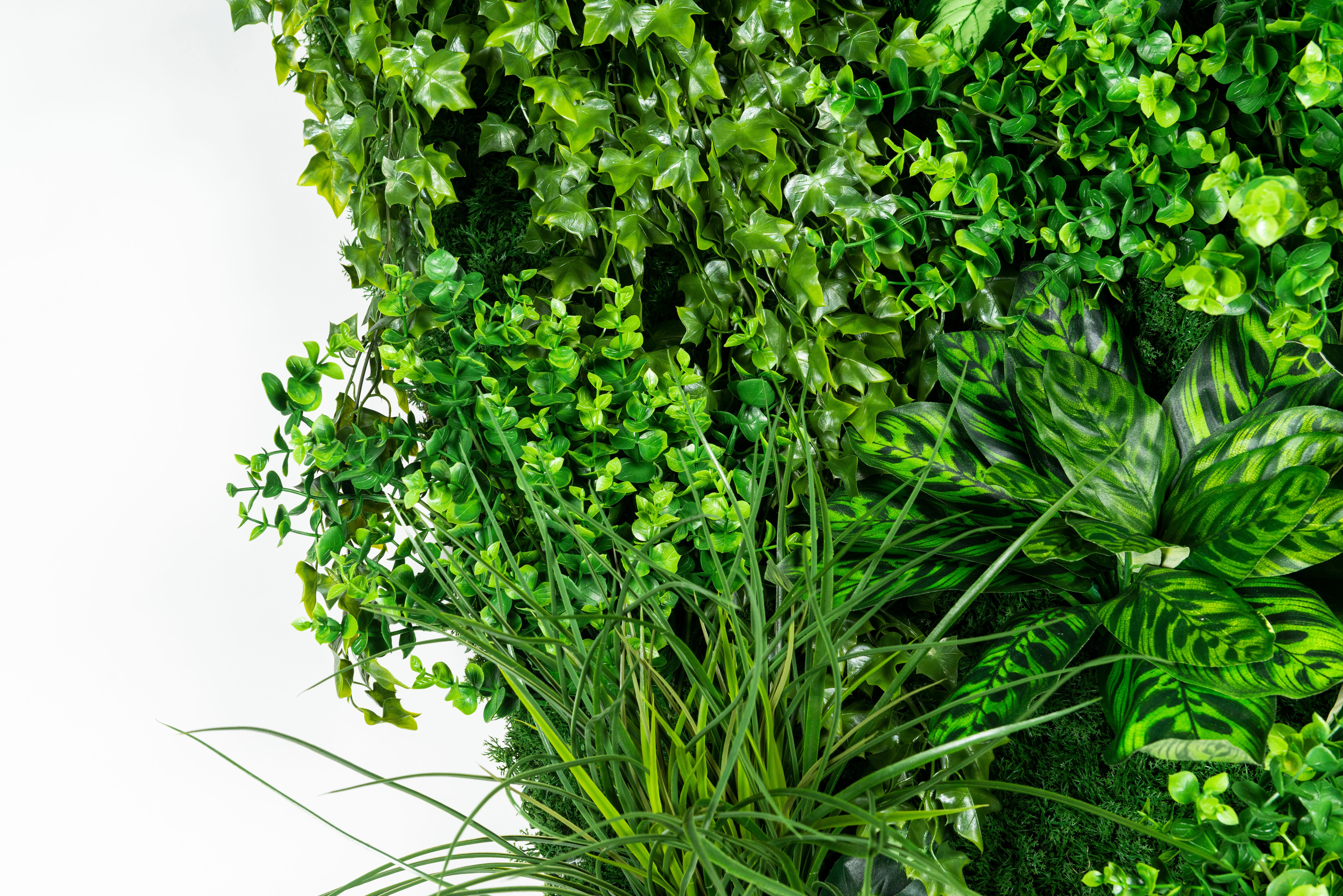 Polyester Vertical Garden Molokai, Artificial Greenery, Indoor and Outdoor Use, Italy For Sale