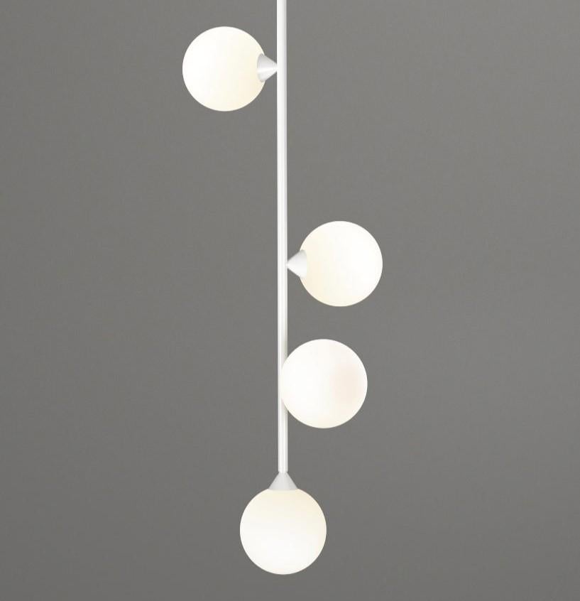 Post-Modern Vertical Globe Pendant Light by Atelier Areti For Sale