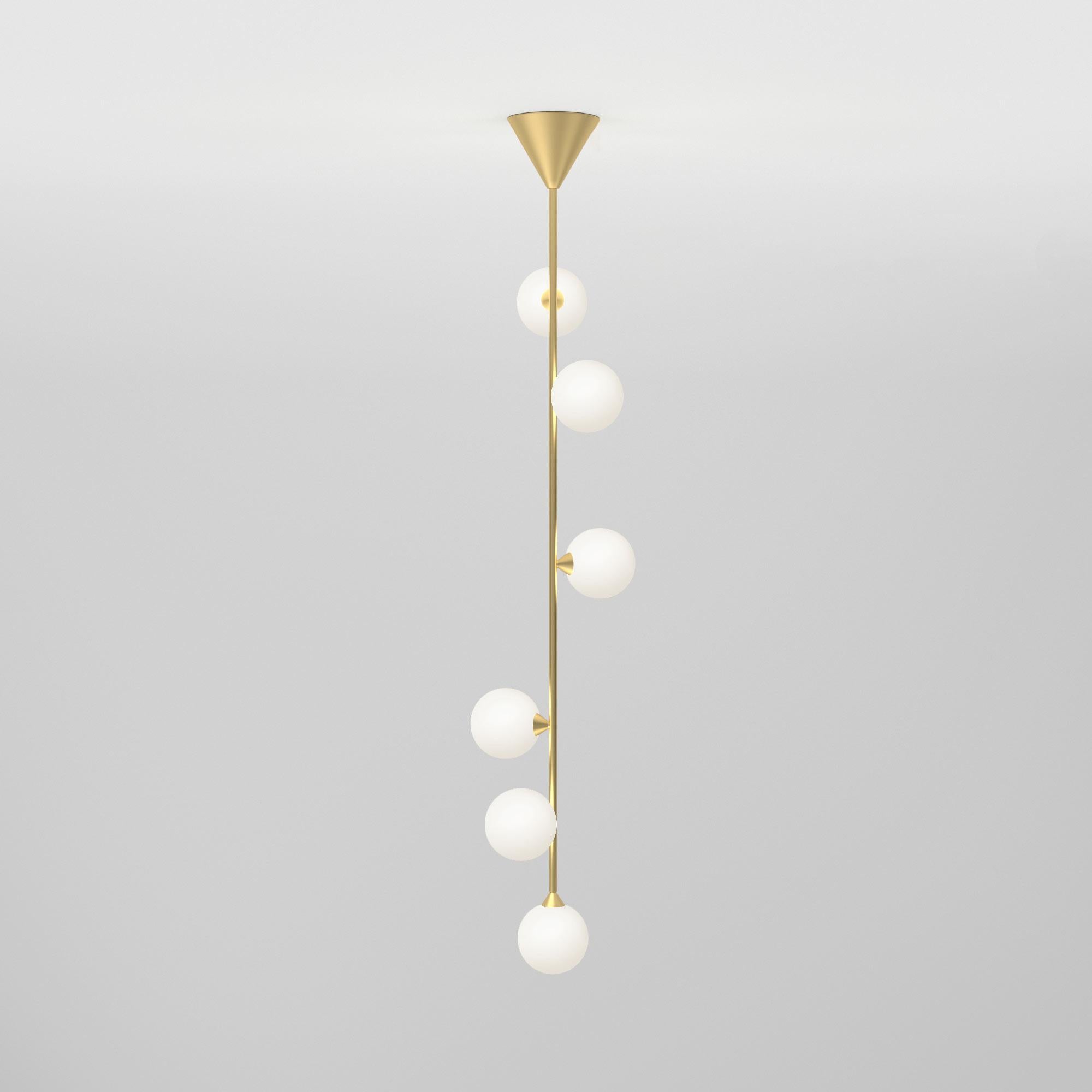 Vertical Globe Pendant Light by Atelier Areti In New Condition For Sale In Geneve, CH