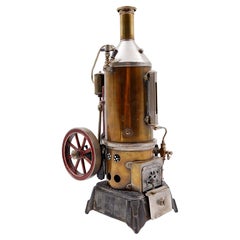 Vertikale Dampfmaschine von "Doll & Co", Deutschland 1920