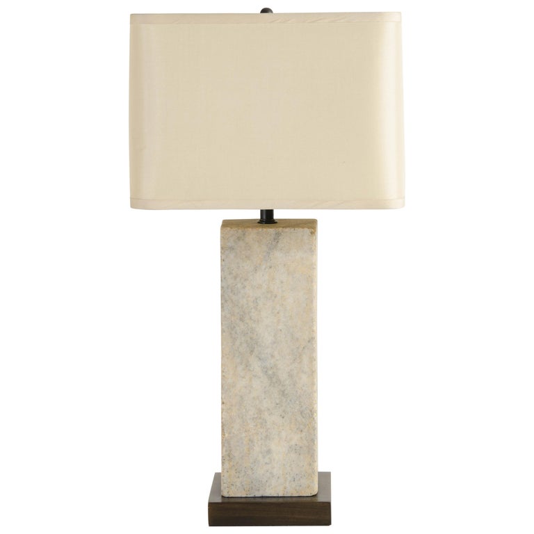 Vertical Stone Lamp With Shade By, Black Table Lamps At Menards