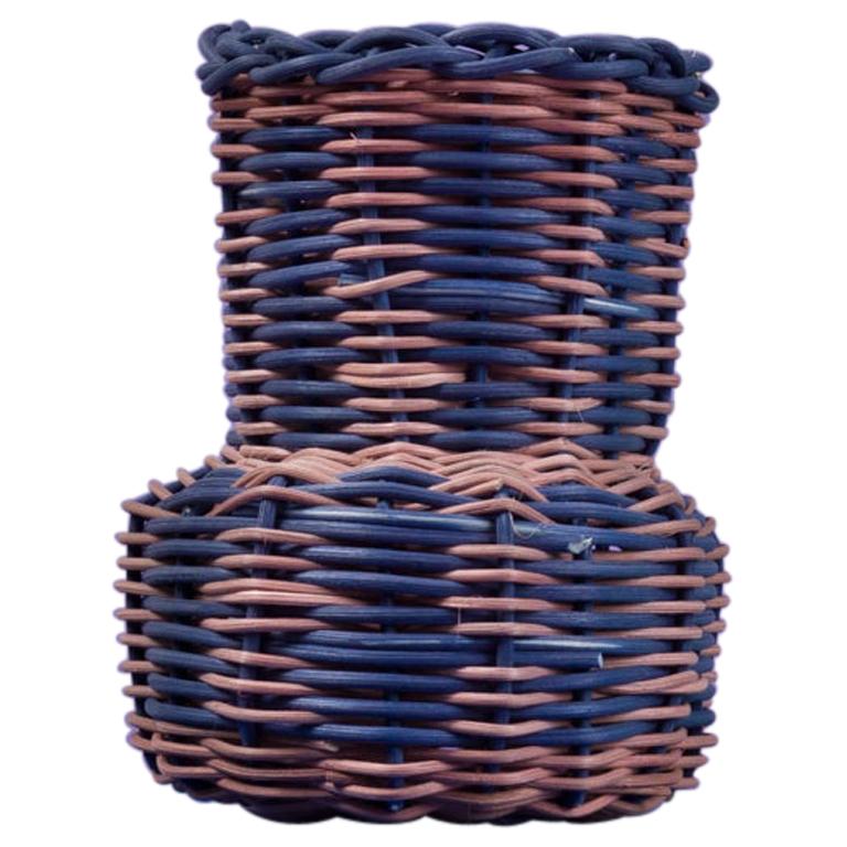 Vertical Stripe Woven Mini Vase