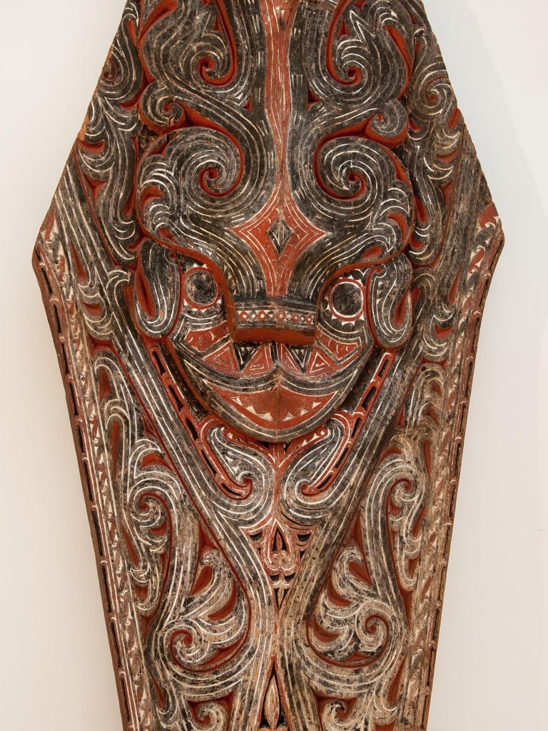 Vertical Tribal  Architectural Panel Batak  of Sumatra Mid 