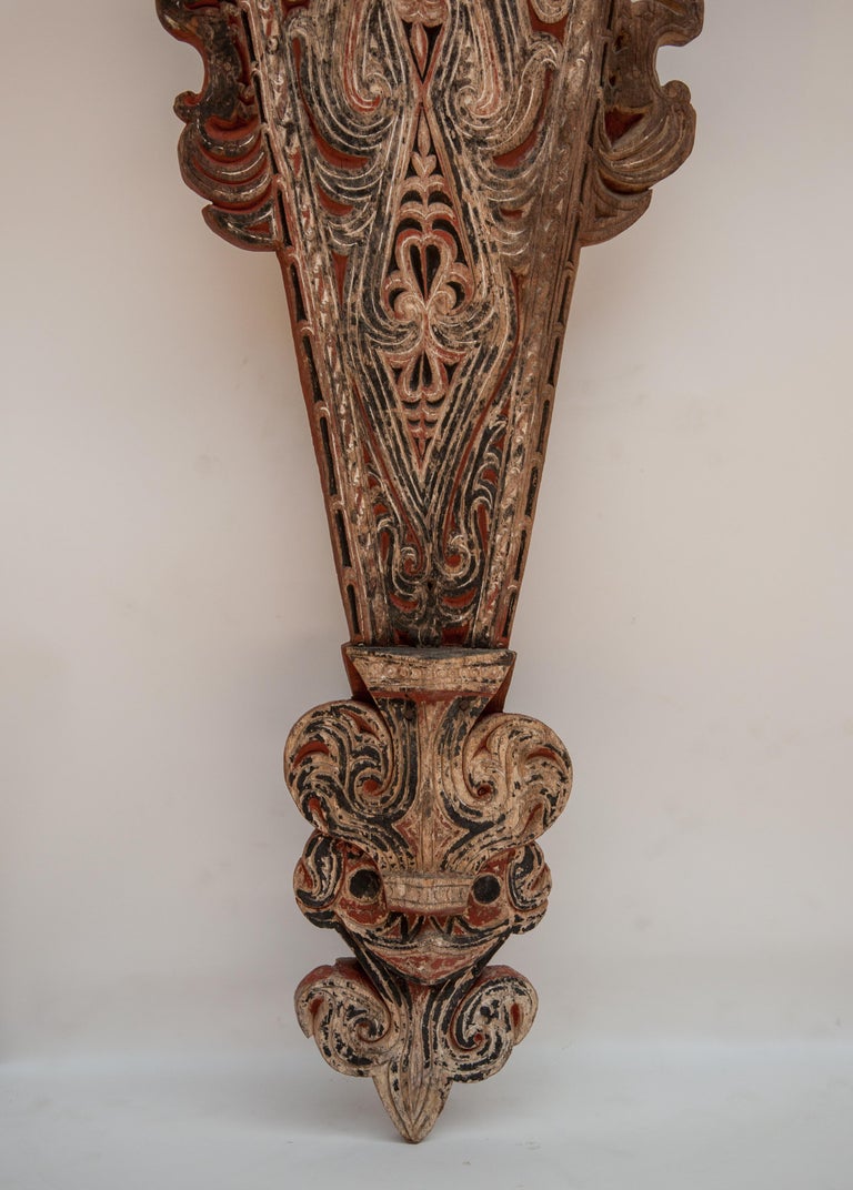 Vertical Tribal  Architectural Panel Batak  of Sumatra Mid 