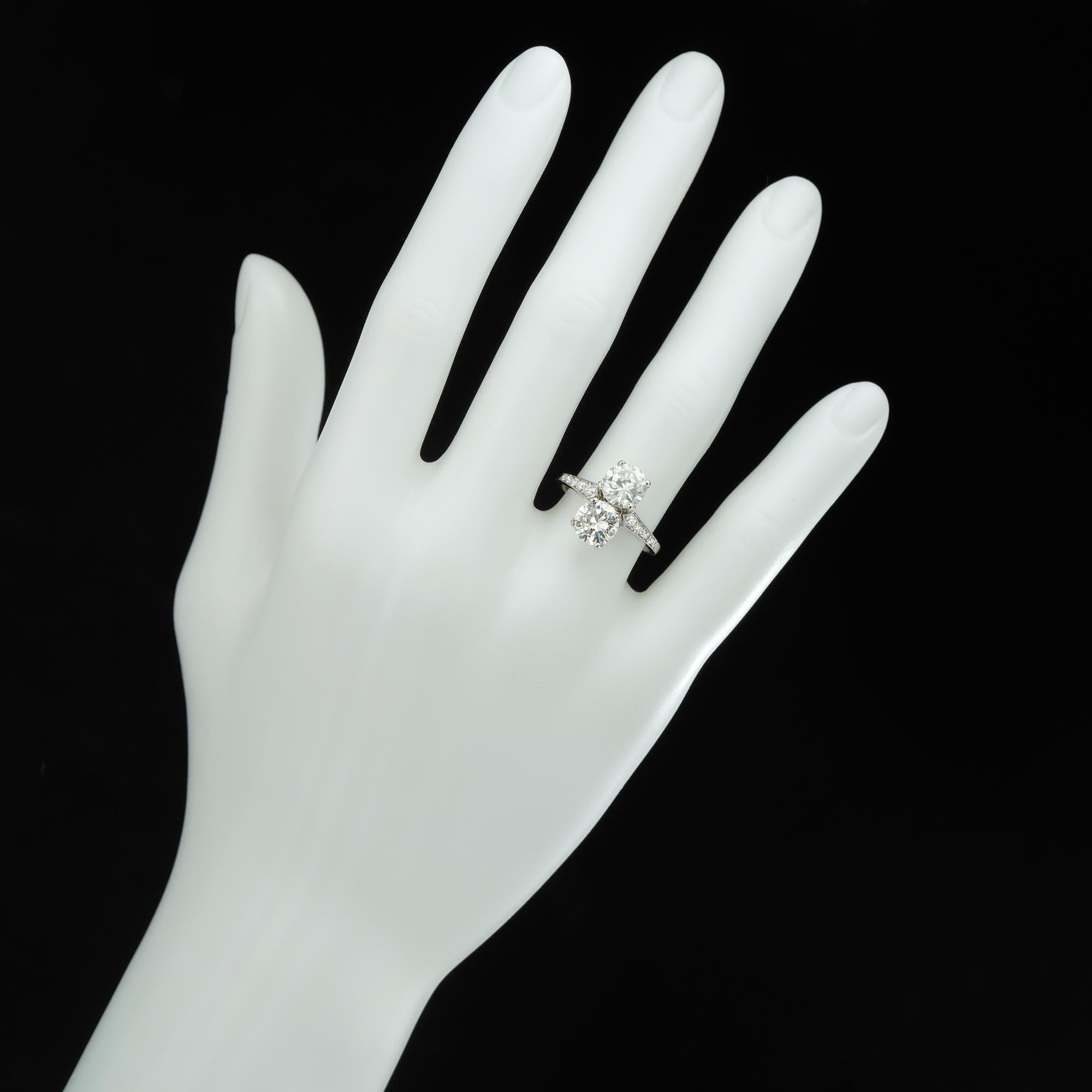 2 stone diamond ring