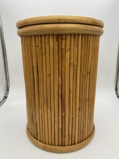 Vertically Stack Rattan Round Pedestal