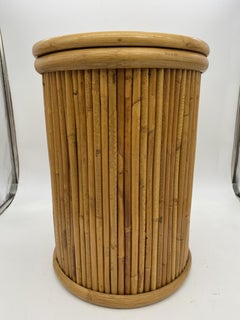 Vertically Stack Rattan Round Pedestal