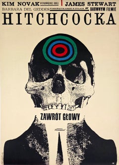 Vertigo 1963 Polish A1 Film Poster, Roman Cieslewicz