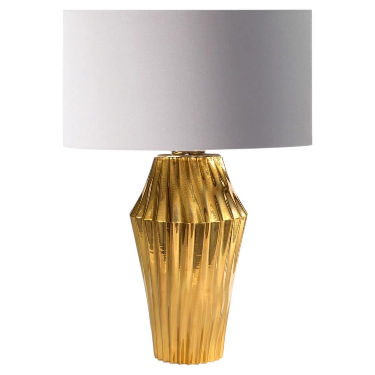 Lampada da tavolo Vertigo Gold in vendita