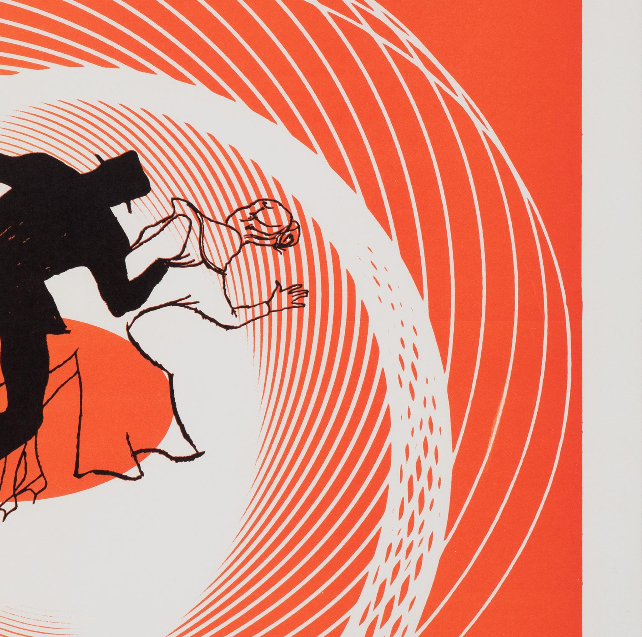 VERTIGO - Hitchcock, 1958 EE.UU. 1 HOJA Póster de película, SAUL BASS Lino