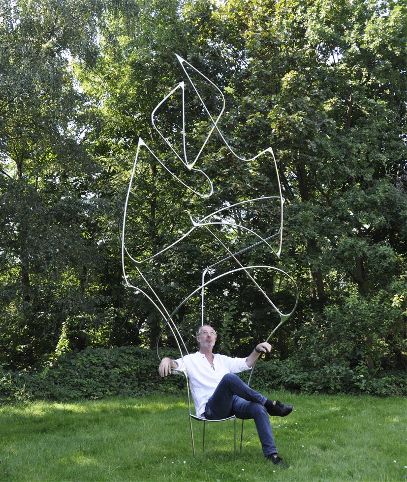 XXI secolo e contemporaneo Sedia scultorea Vertigo II di Pol Quadens in vendita
